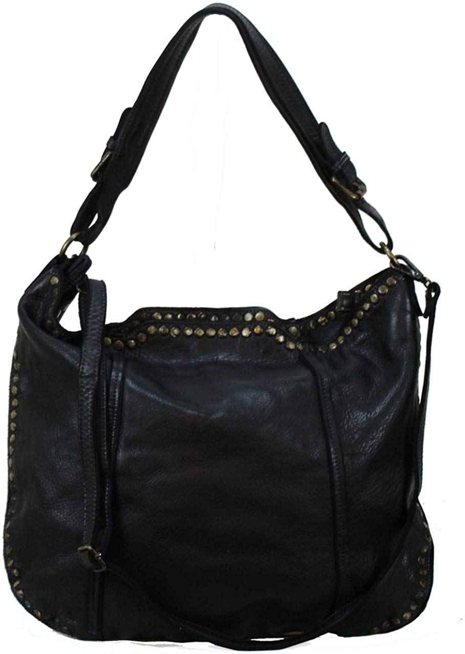 BZNA Bag Giulia nero Italy Designer Damen Handtasche Schultertasche Tasche Leder Shopper Neu