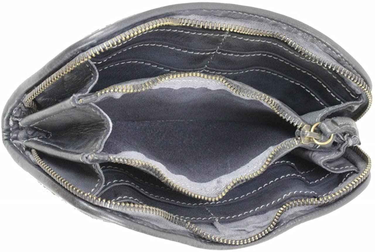 BZNA Berlin Romy nero Wallet Clutch Leather Leder Portemonnaie Geldbörse Neu