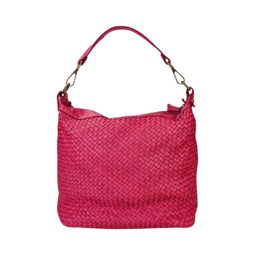 BZNA Bag Briana Pink Italy Designer Beutel Umhängetasche Damen Handtasche Leder