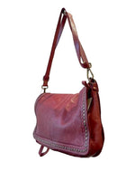 Load image into Gallery viewer, BZNA Bag Gil Bordeaux Italy Designer Clutch Umhängetasche Damen Handtasche Schultertasche Tasche Leder Shopper Neu - B Z N A
