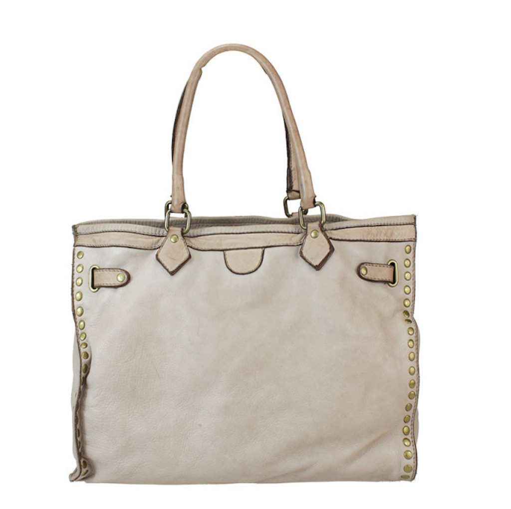 BZNA Bag Sue Taupe Italy Designer Messenger Shopper Handtasche Schultertasche Tasche