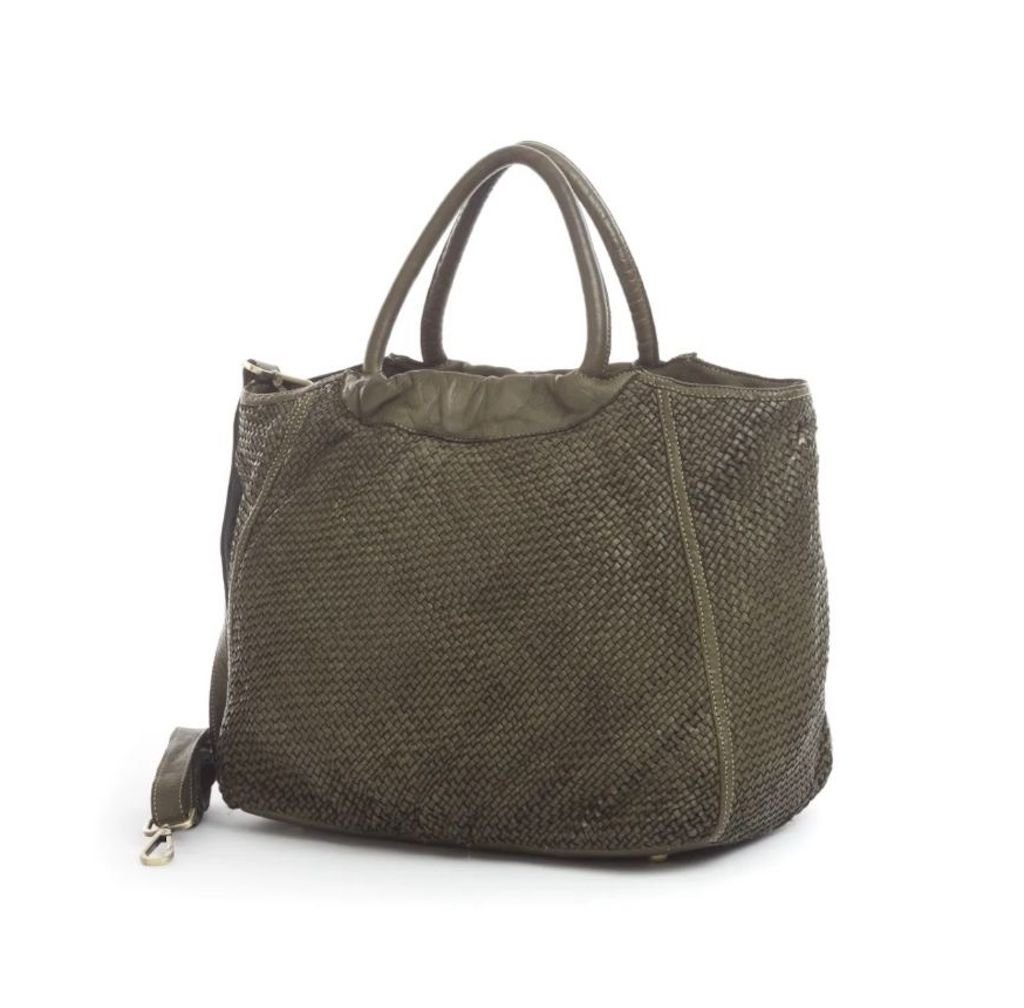 BZNA Bag Madita Grün Italy Designer Damen Handtasche Schultertasche Tasche