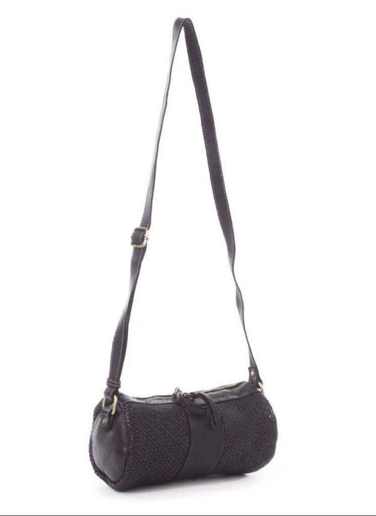 BZNA Umhängetasche Tillys Schwarz Italy Designer Clutch Ledertasche Schultertasche