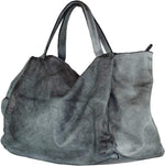Load image into Gallery viewer, BZNA Bag Diana Grau Italy Designer Damen Handtasche Schultertasche Tasche Leder
