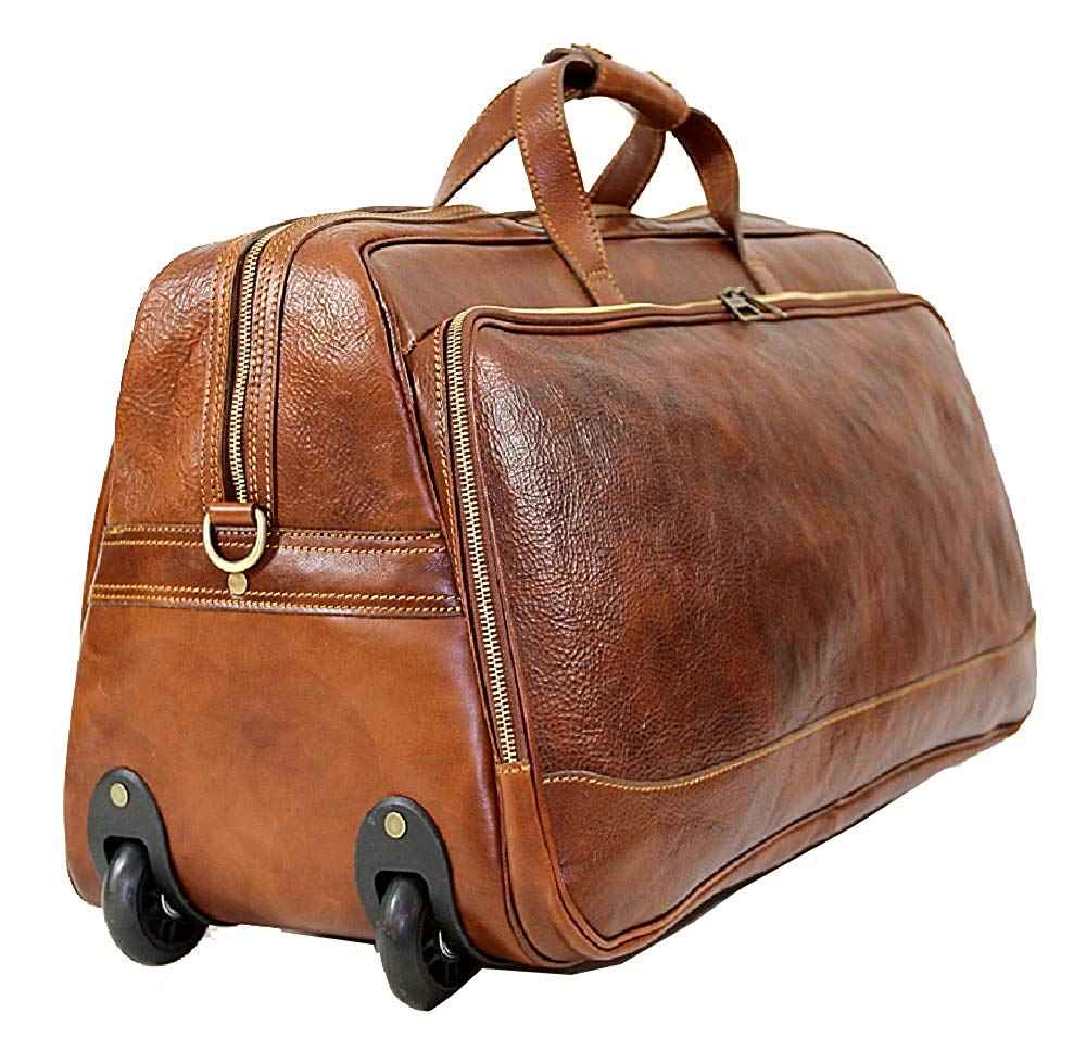 BZNA Firenze Bag Domenico Grande braun Trolley Weekender Rollkoffer Reisetasche Business Bag Italy Handtasche Tasche Leder Neu