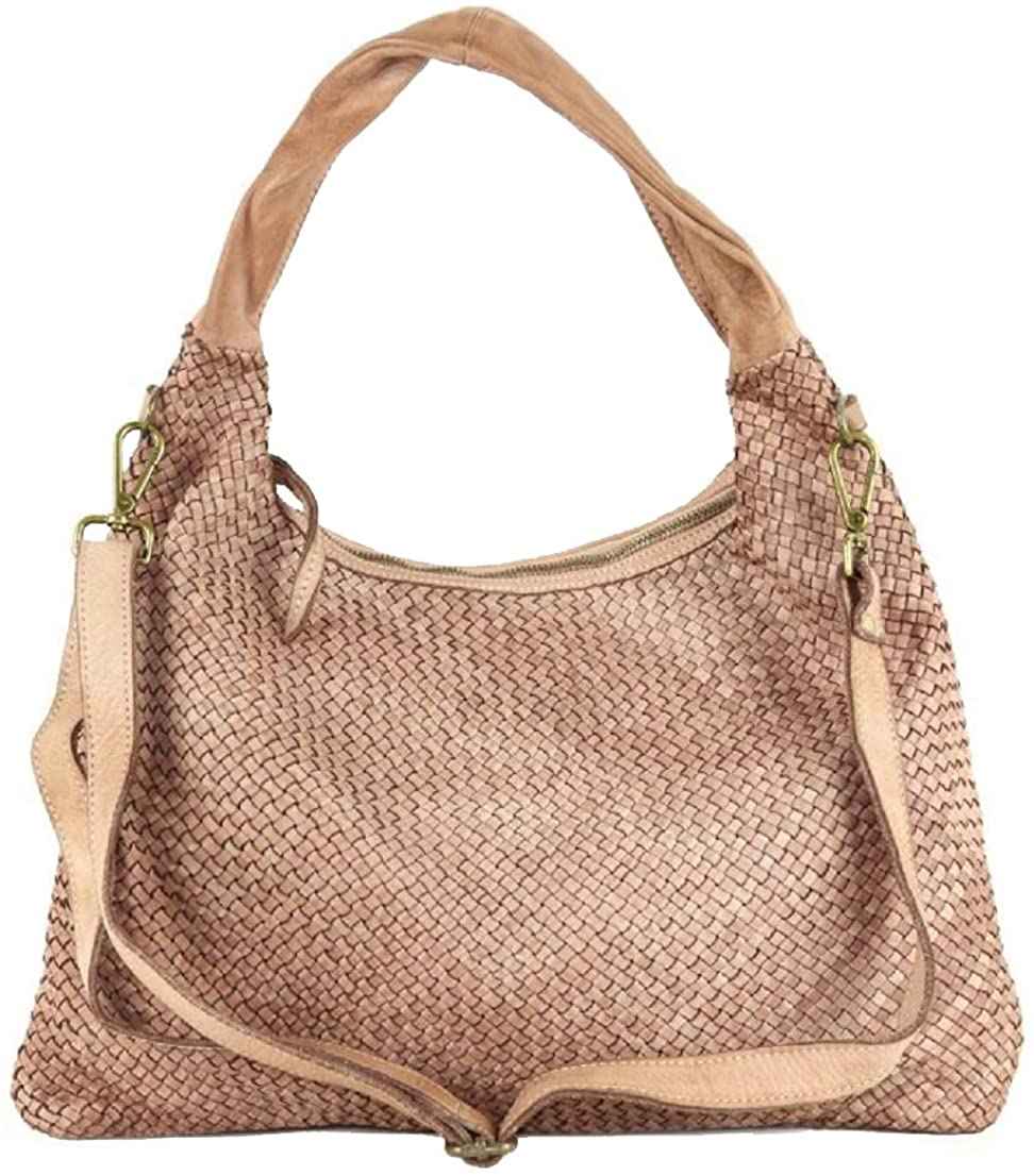 BZNA Bag Mattia Rosa Italy Designer Damen Handtasche Schultertasche Tasche Leder Shopper Neu