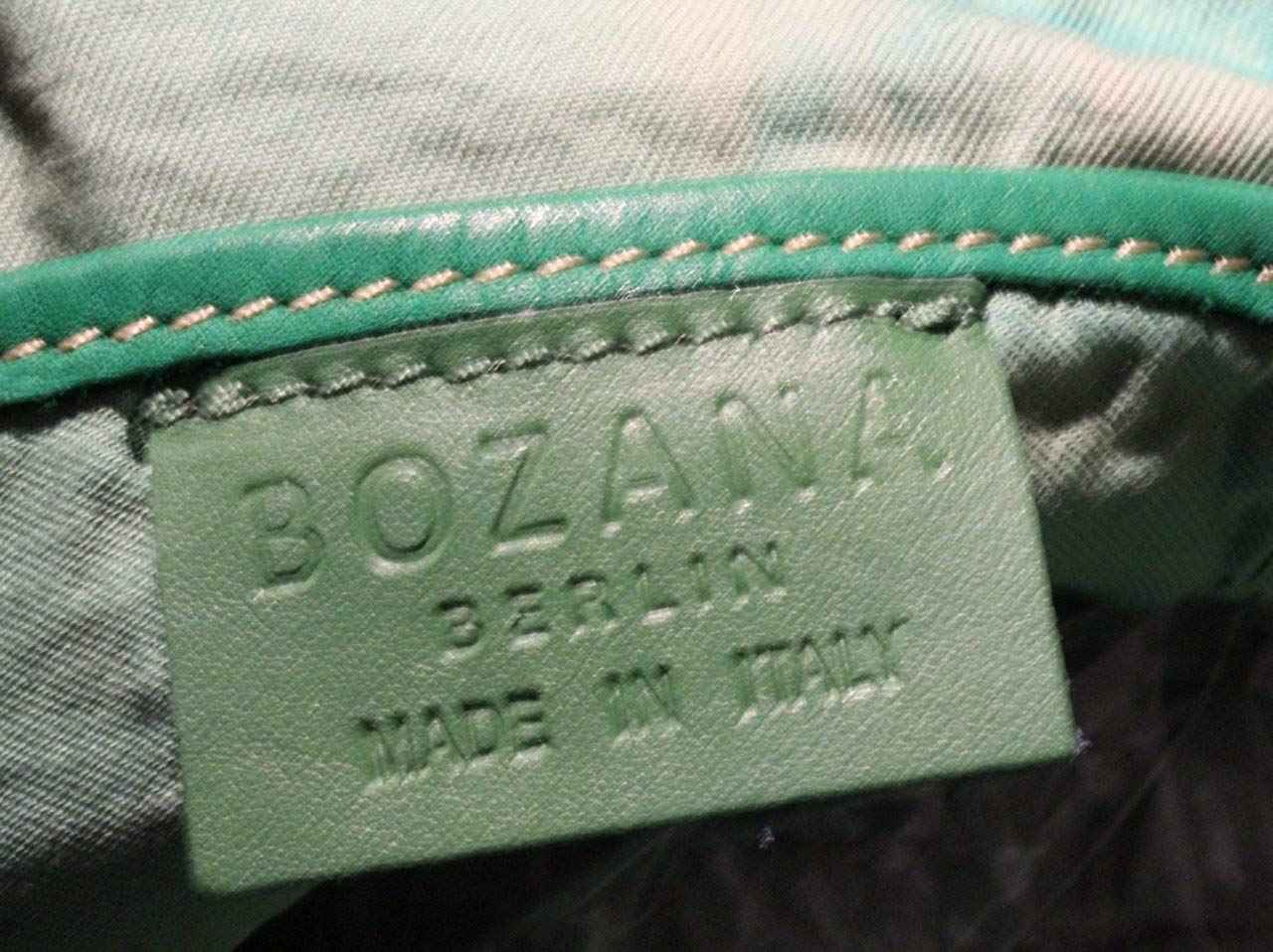 BZNA Bag Richie Grün green Backpacker Designer Rucksack Damenhandtasche Schultertasche Leder Nappa sheep ItalyNeu