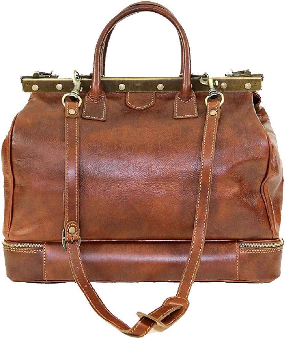 BZNA Firenze Bag Pietro braun Aktentasche Reisetasche Business Bag Italy Designer Herren Handtasche Schultertasche Tasche Leder Neu