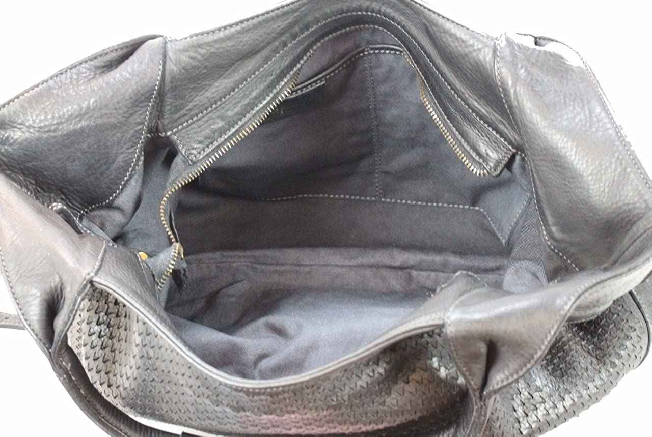 BZNA Bag Tia Jeans Blau Italy Designer Damen Handtasche Schultertasche Tasche Leder Shopper Neu