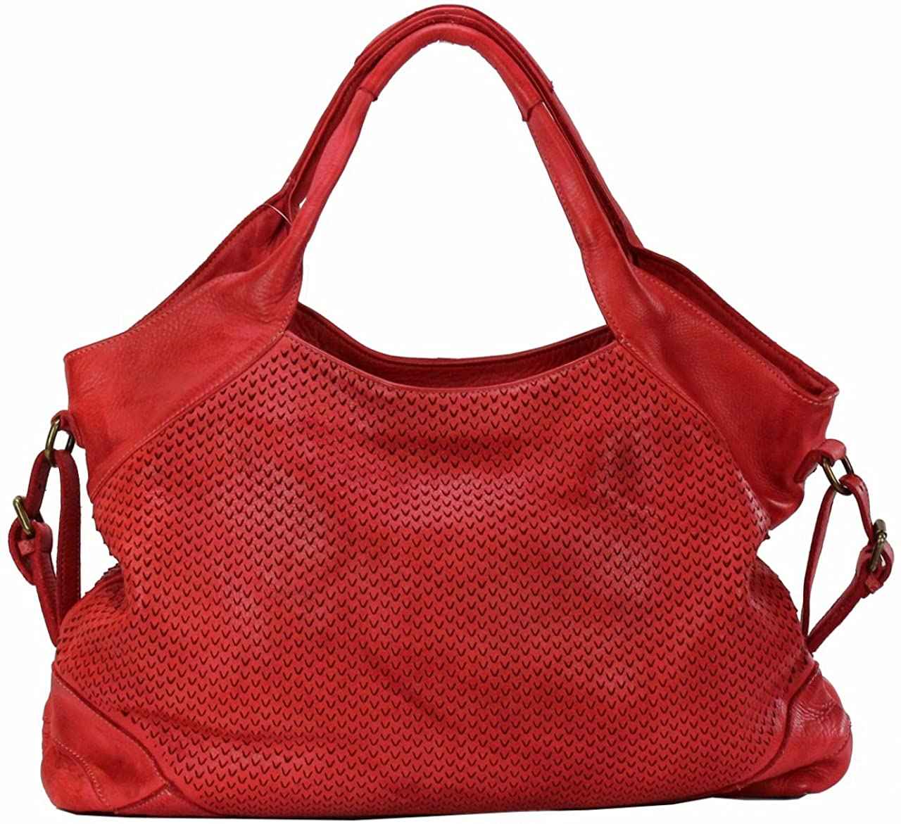 BZNA Bag Tia Rot red Italy Designer Damen Handtasche Schultertasche Tasche Leder Shopper Neu