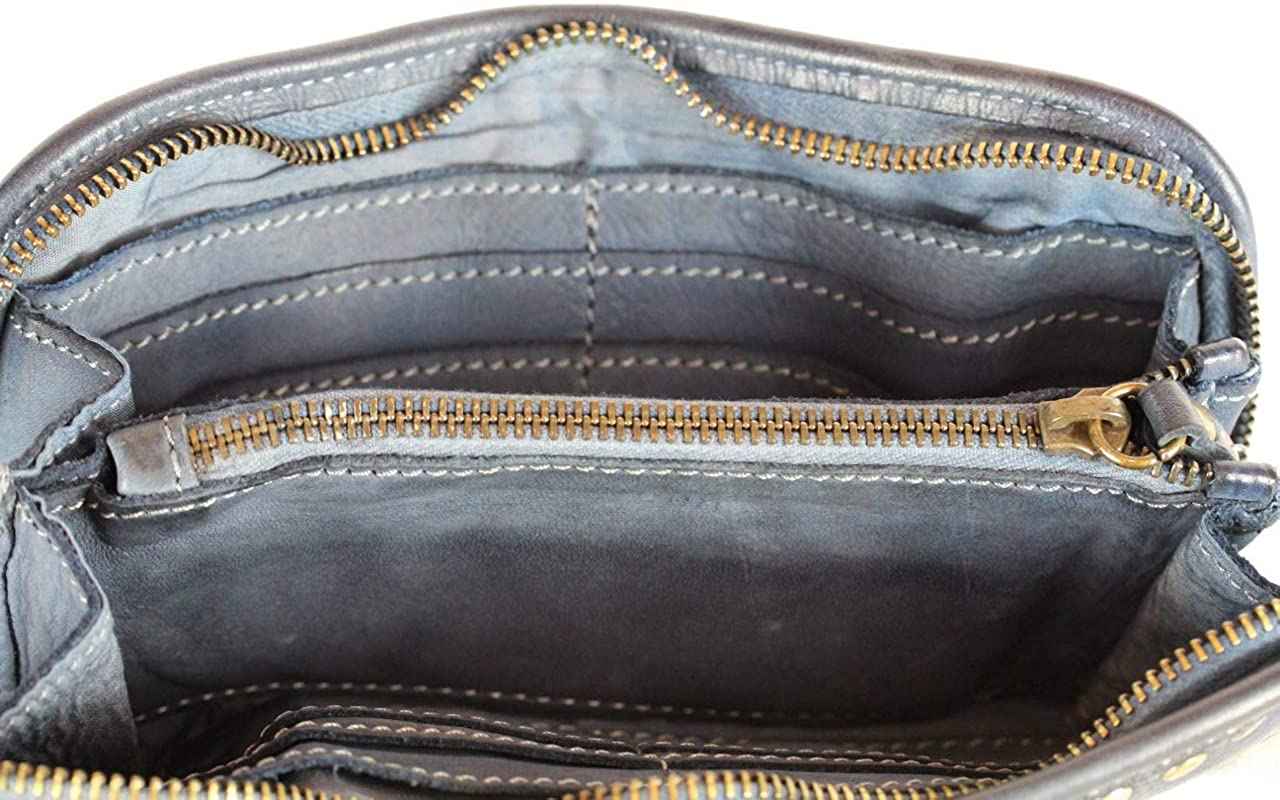 BZNA Berlin Romy Blue navy Wallet sheep Leather Leder Portemonnaie Geldbörse Clutch