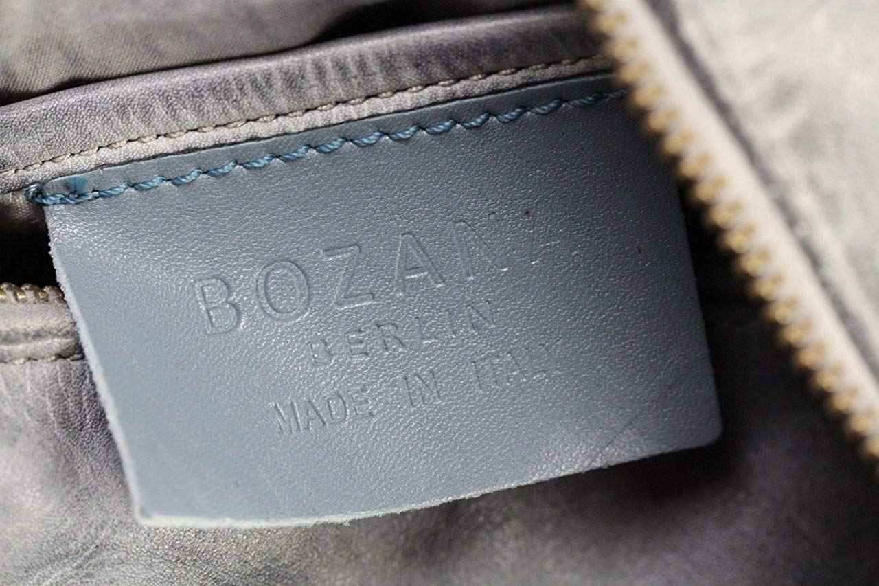 BZNA Bag Richie grey Backpacker Designer Rucksack Damenhandtasche Schultertasche Leder Nappa sheep ItalyNeu