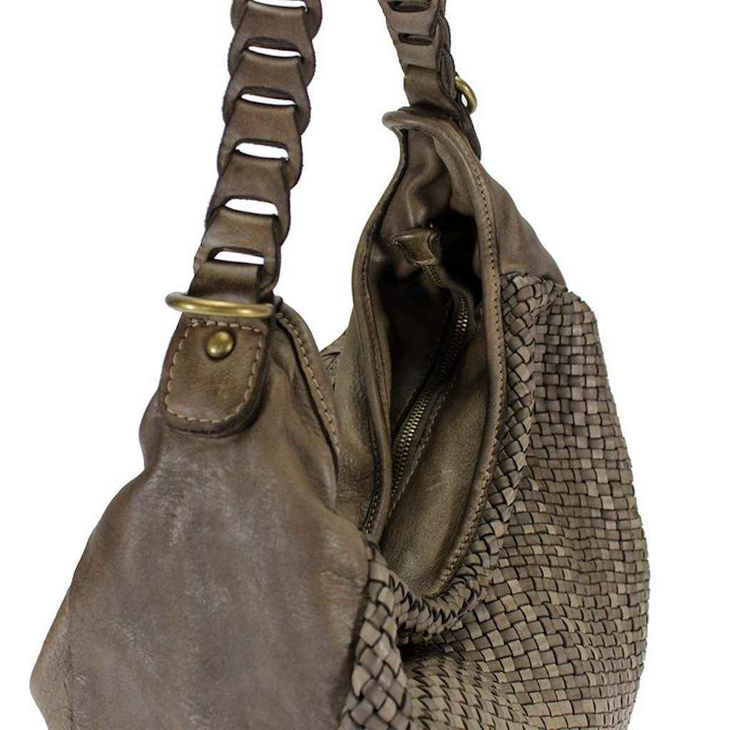 BZNA Bag Manja Schwarz Italy Designer Beutel Umhängetasche Shopper Handtasche Leder