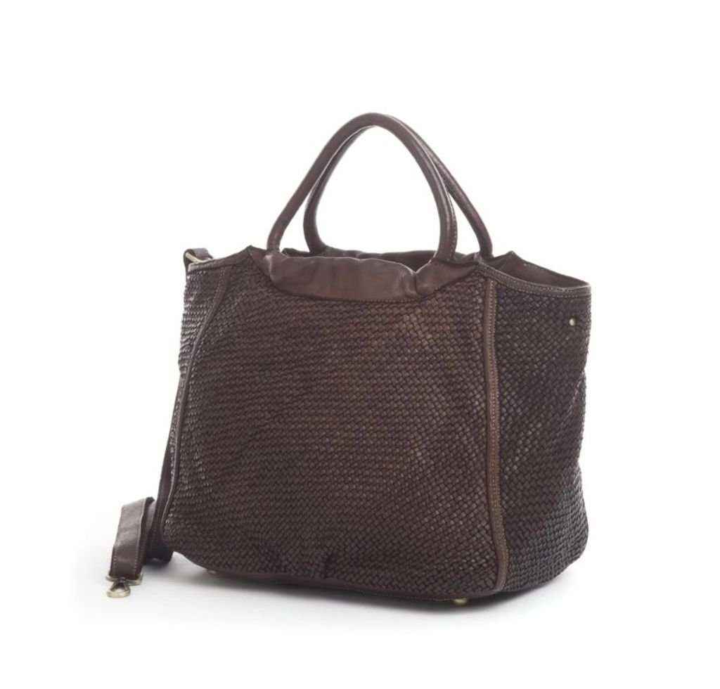 BZNA Bag Madita Braun Italy Designer Damen Handtasche Schultertasche Tasche