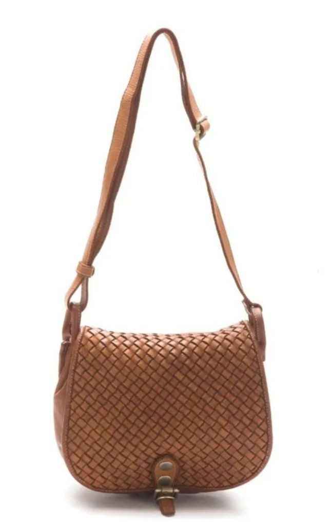 BZNA Schultertasche Tanita Petrol Italy Designer Handtasche Ledertasche Umhängetasche