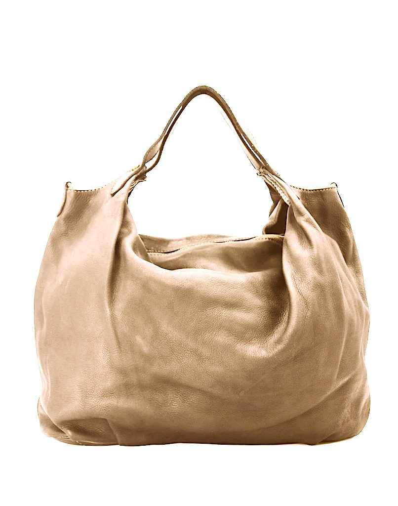 BZNA Bag Elia Taupe Italy Designer Shopper Handtasche Schultertasche Tasche Leder Neu