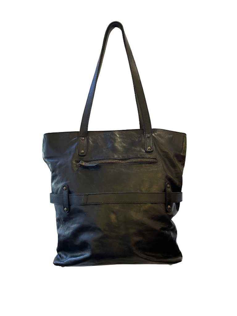BZNA Bag Schultertasche Fena Schwarz Designer Ledertasche Handtasche Schultertasche