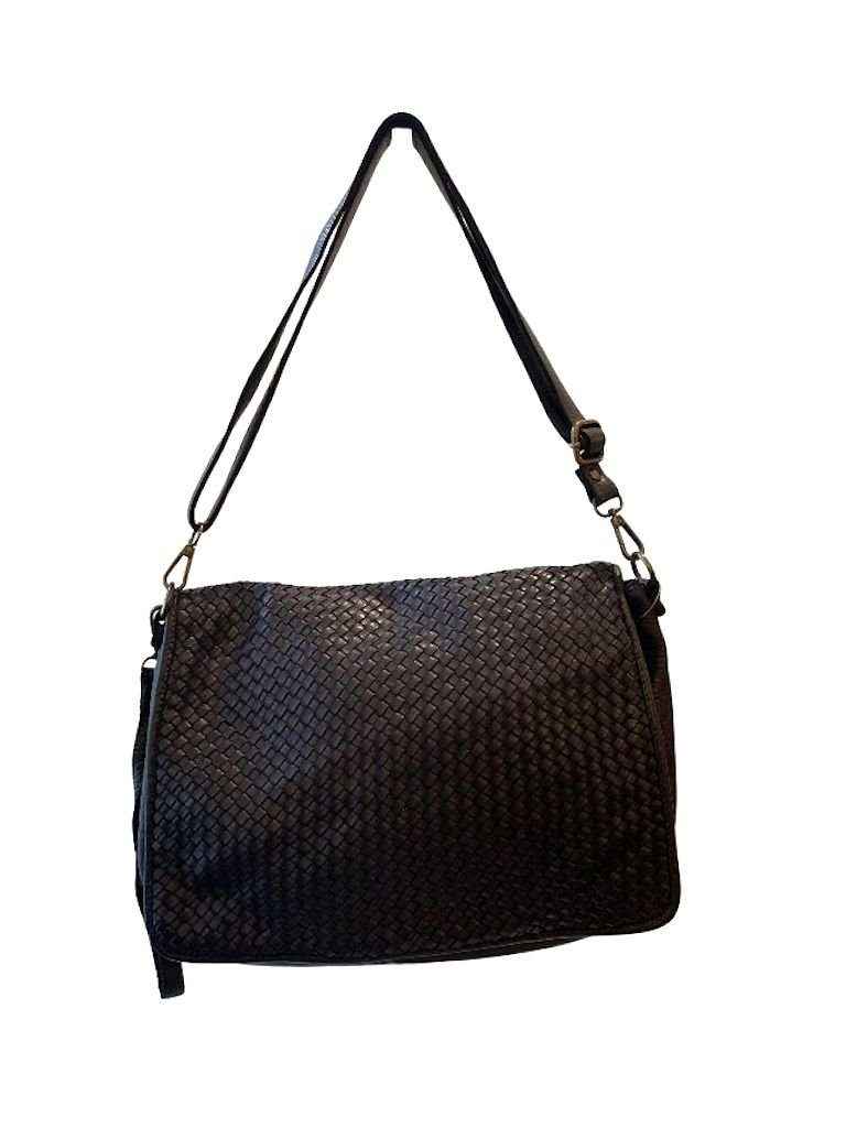 BZNA Bag Jassy Schwarz Italy Designer Clutch Umhängetasche Damen Handtasche
