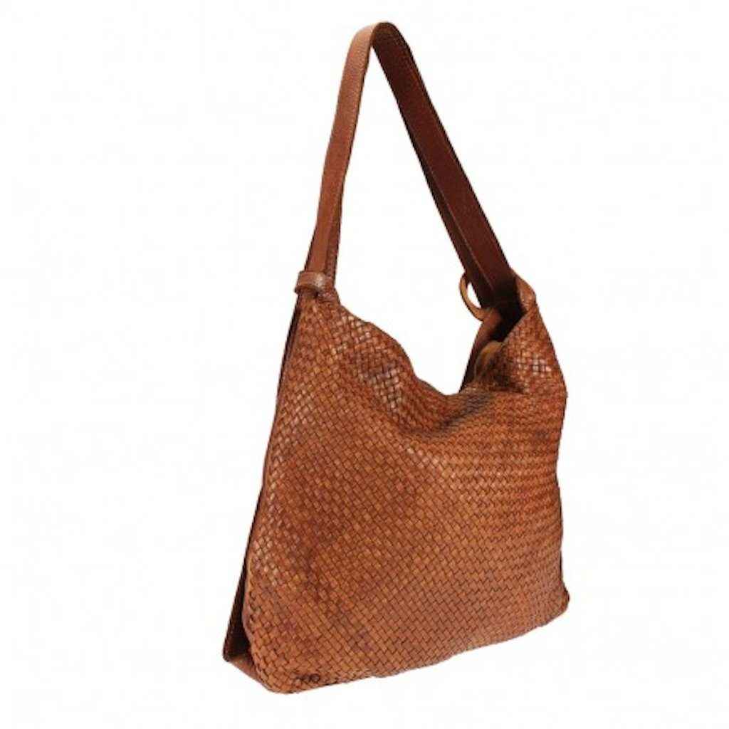 BZNA Berlin Xari Cognac  Backpacker Rucksack Schultertasche Beutel Bag Leder