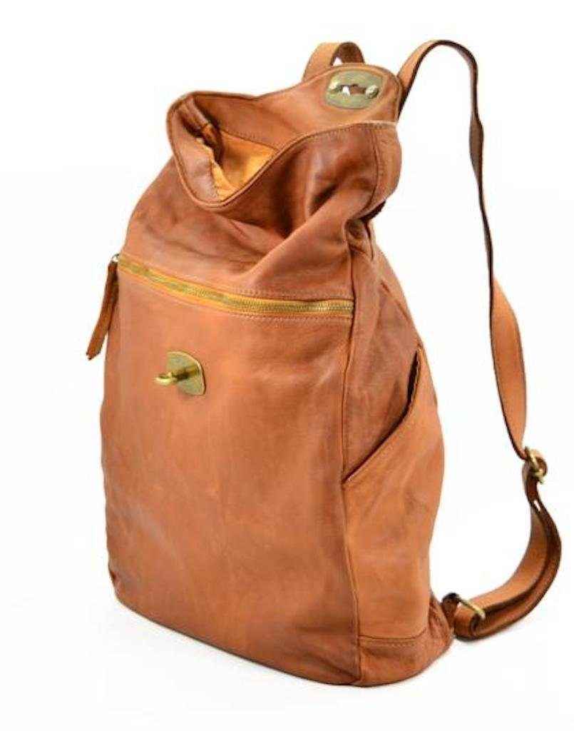 BZNA Bag Rinalto grün Italy Rucksack Backpacker Designer Tasche Handtasche Schultertasche Leder Damen Neu