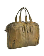 Lade das Bild in den Galerie-Viewer, BZNA Bag Simsa Grün Business Aktentasche Designer Ledertasche Schultertasche Unisex - B Z N A
