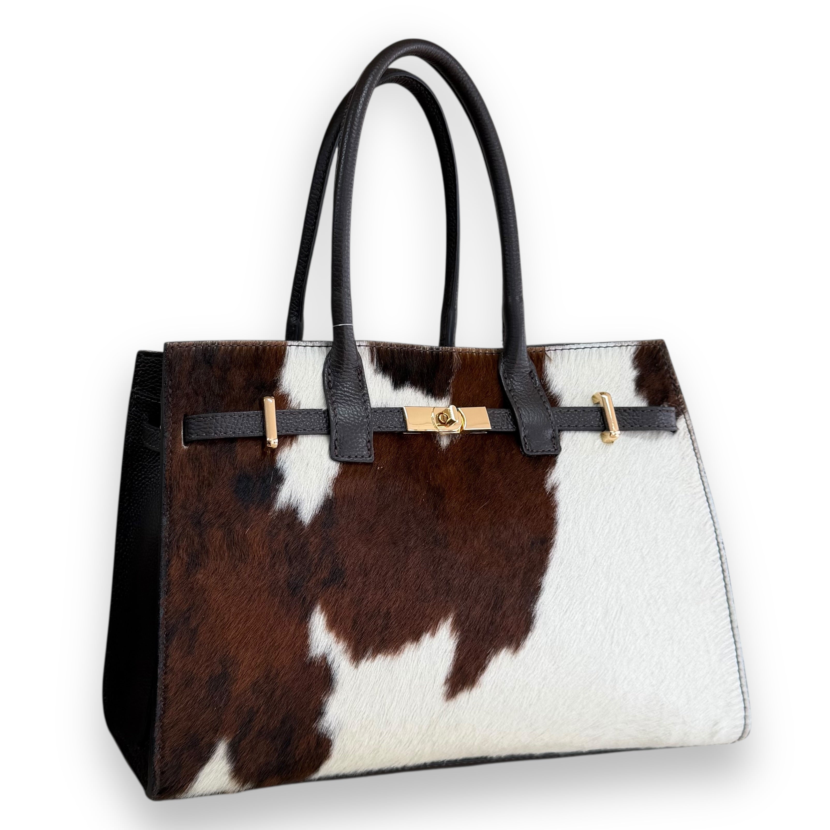BZNA Bag BO6980 Mac. Cucio Cavalino Echtfell Italy Damen Shopper Handtasche Schultertasche Tasche - B Z N A