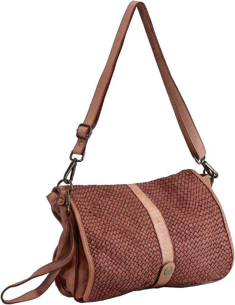 BZNA Berlin Bag Lola Rosa Italy Designer Clutch Umhängetasche Damen Handtasche Schultertasche Tasche Leder Shopper Neu