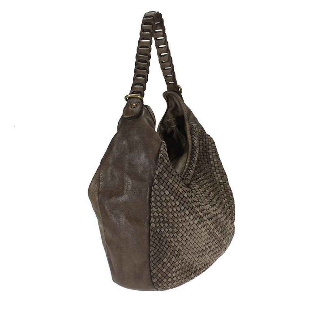 BZNA Bag Manja Schwarz Italy Designer Beutel Umhängetasche Shopper Handtasche Leder