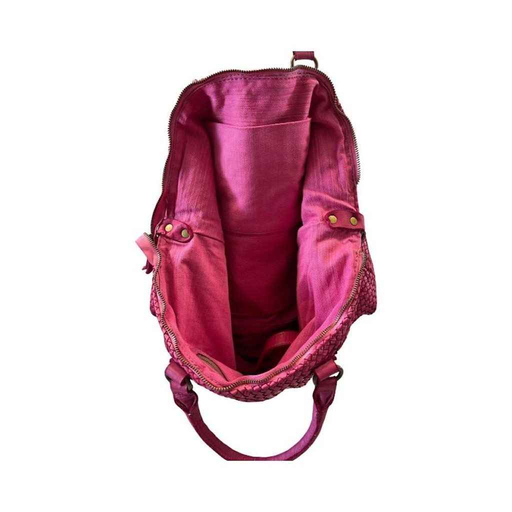 BZNA Bag Olivia Pink Shopper Tasche Schultertasche Handtasche Designer Leder
