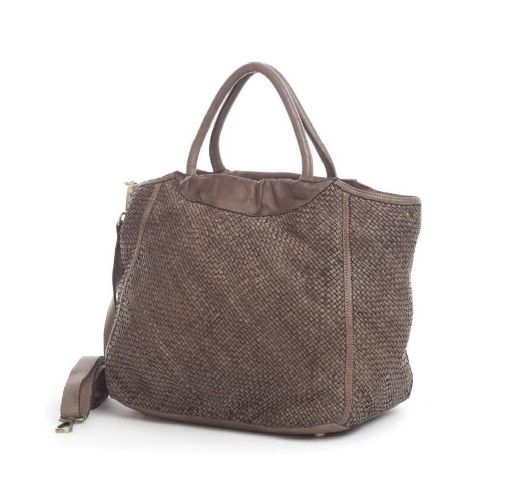 BZNA Bag Madita Taupe Italy Designer Shopper Handtasche Schultertasche Tasche