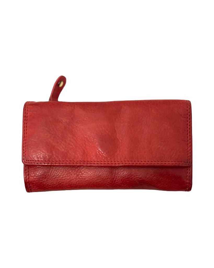 BZNA Berlin Smeza Rot Wallet Leather Leder Portemonnaie Geldbörse Clutch