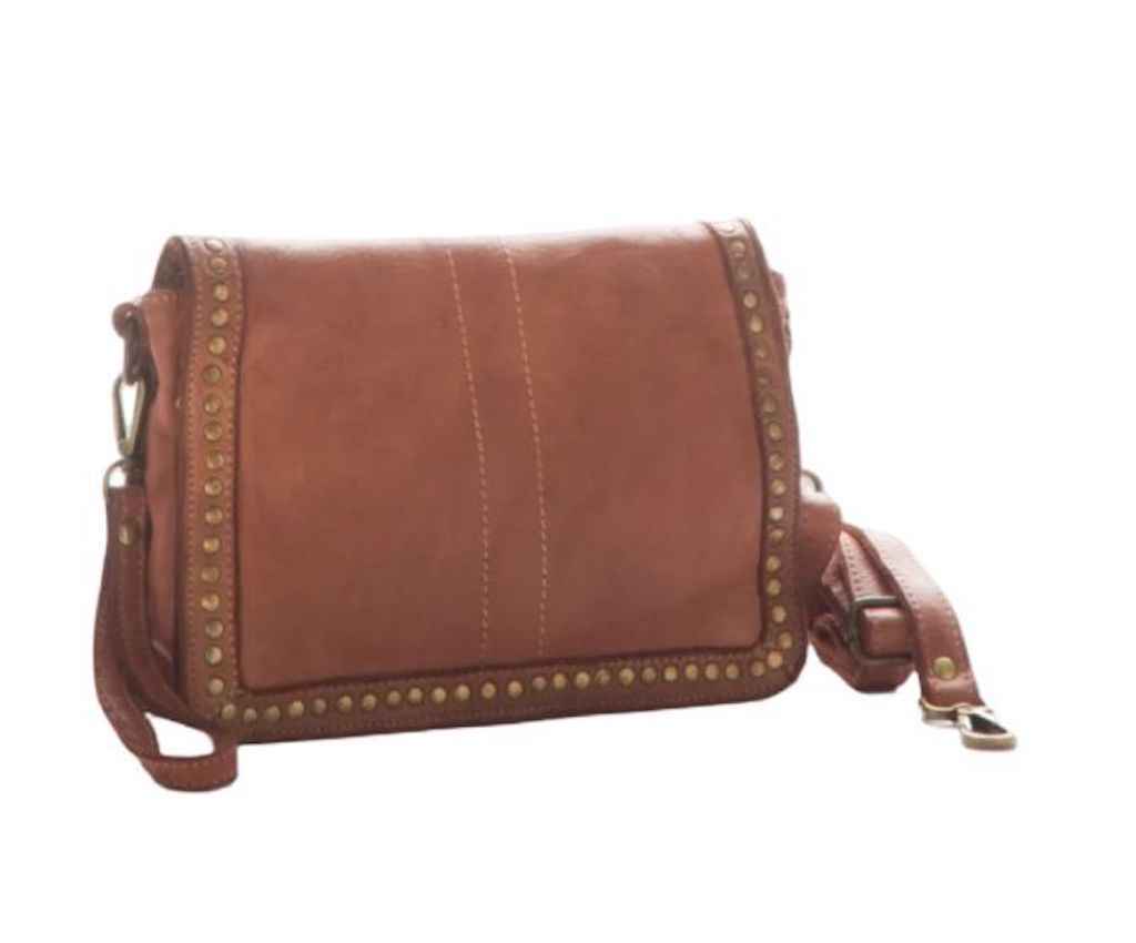 BZNA Bag Gil Cognac Italy Designer Clutch Umhängetasche Damen Handtasche Schultertasche Tasche Leder Shopper Neu