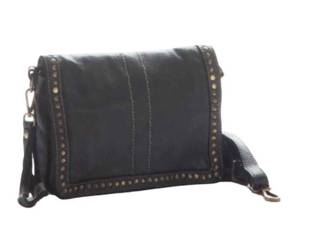 BZNA Bag Gil Schwarz nero Italy Designer Clutch Umhängetasche Damen Handtasche Schultertasche Tasche Leder Shopper Neu