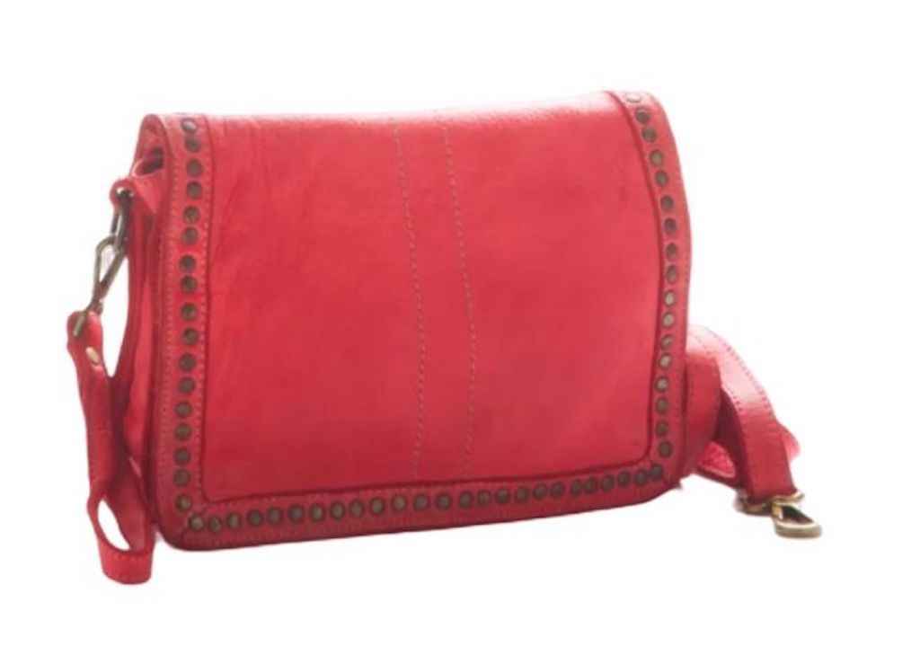 BZNA Bag Gil Rot rosso Italy Designer Clutch Umhängetasche Damen Handtasche Schultertasche Tasche Leder Shopper Neu