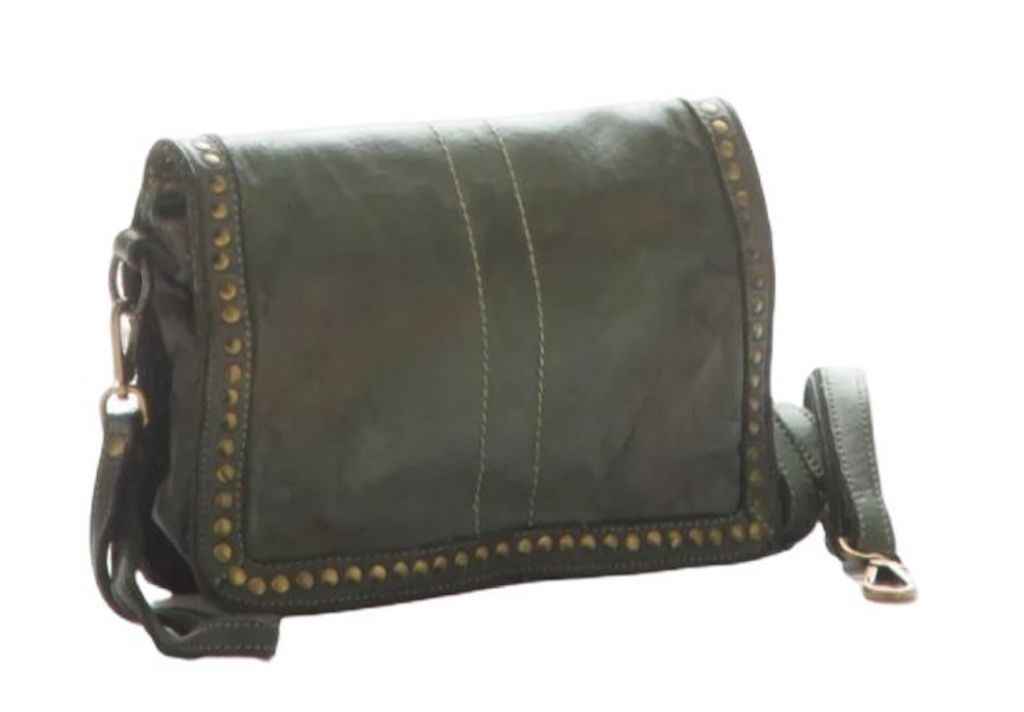 BZNA Bag Gil Grün Italy Designer Clutch Umhängetasche Damen Handtasche Schultertasche Tasche Leder Shopper Neu