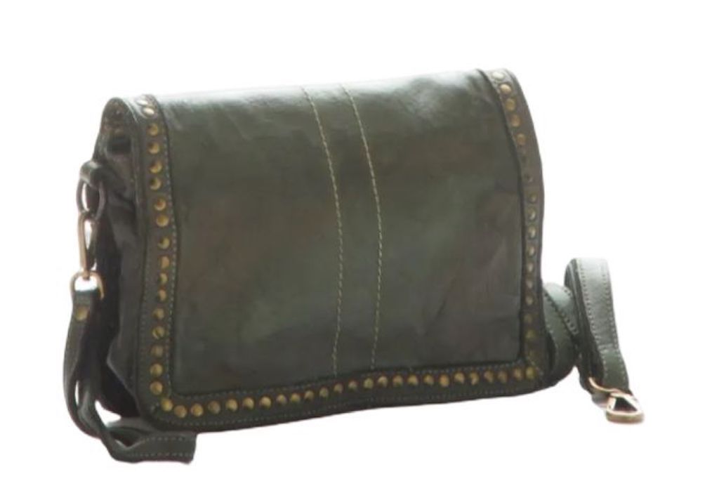 BZNA Bag Gil Grün Italy Designer Clutch Umhängetasche Damen Handtasche Schultertasche Tasche Leder Shopper Neu - B Z N A
