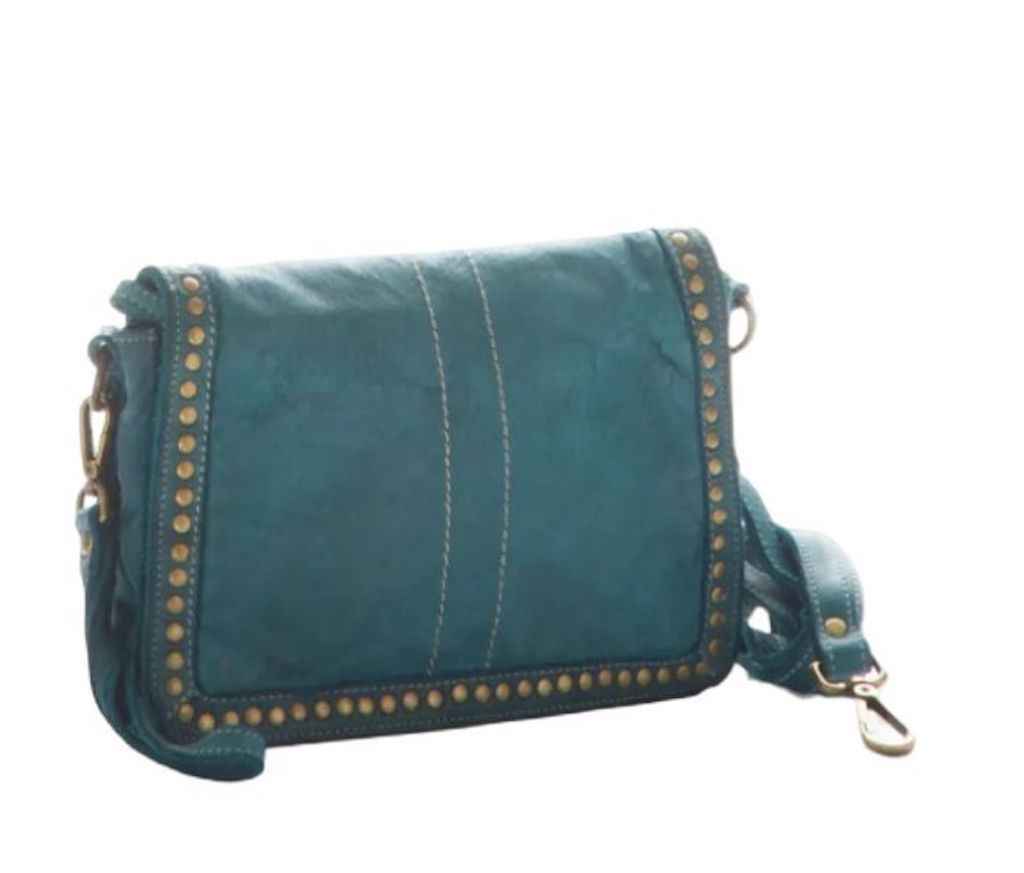 BZNA Bag Gil Petrol Italy Designer Clutch Umhängetasche Damen Handtasche Schultertasche Tasche Leder Shopper Neu