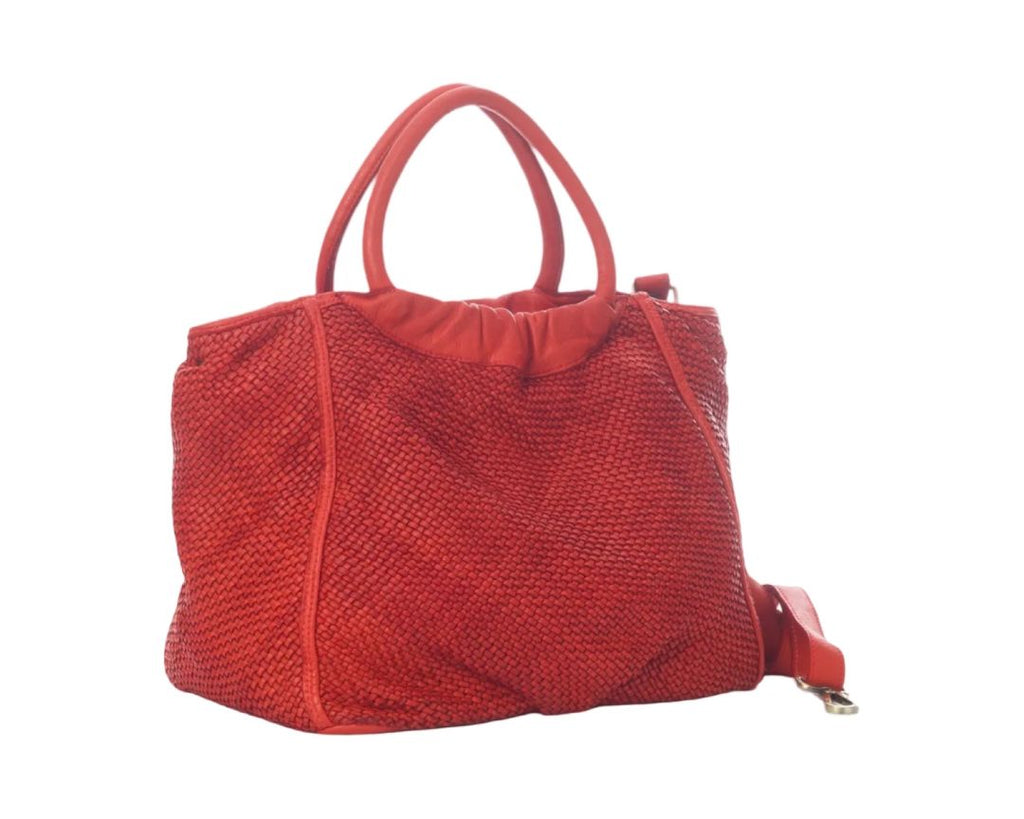 BZNA Bag Madita Rot Italy Designer Damen Handtasche Schultertasche Tasche - B Z N A