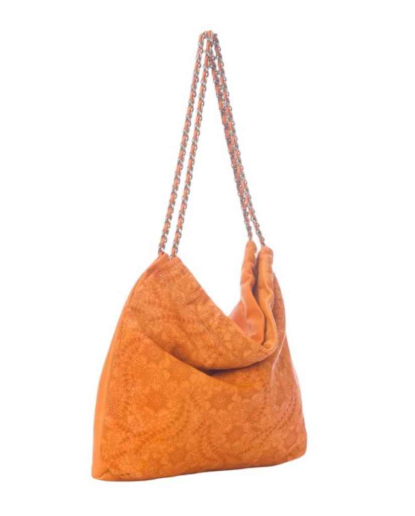 BZNA Umhängetasche Santi Orange Designer Beutel Handtasche Schultertasche