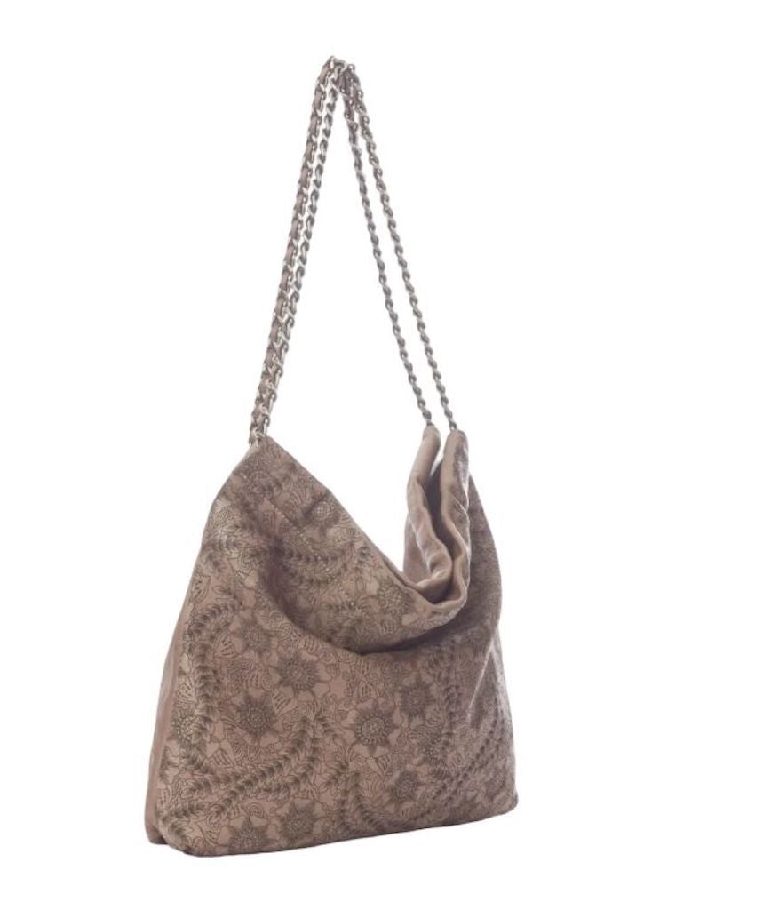 BZNA Umhängetasche Santi Taupe Designer Beutel Handtasche Schultertasche - B Z N A