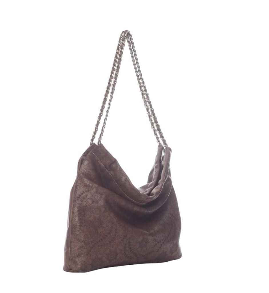 BZNA Umhängetasche Santi Braun Designer Beutel Handtasche Schultertasche