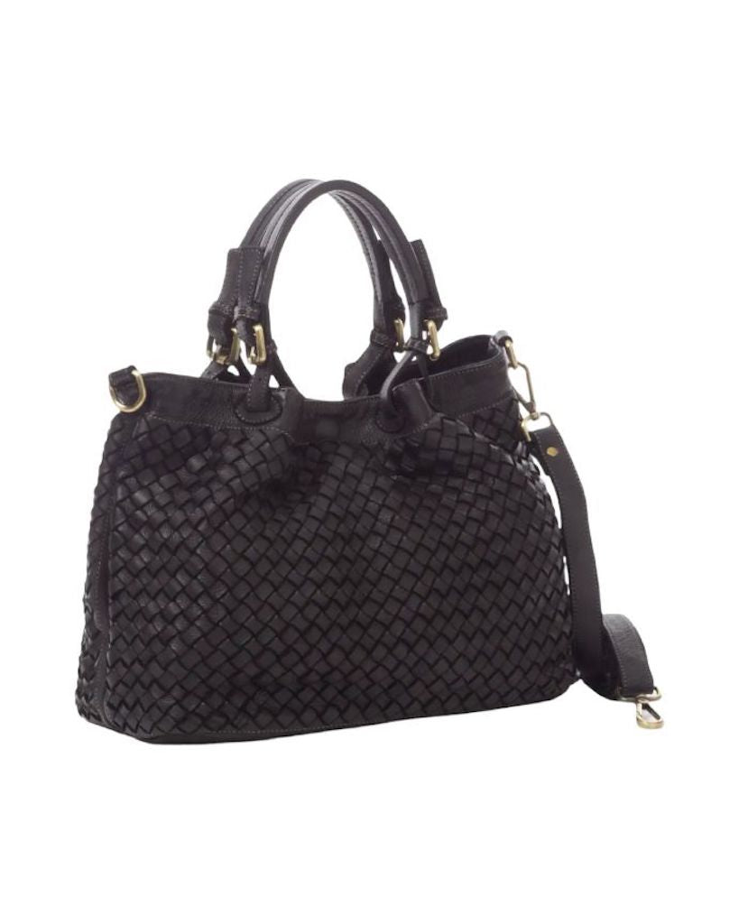 BZNA Bag Fina small Schwarz Italy Designer Damen Handtasche Schultertasche Tasche Shopper Neu - B Z N A