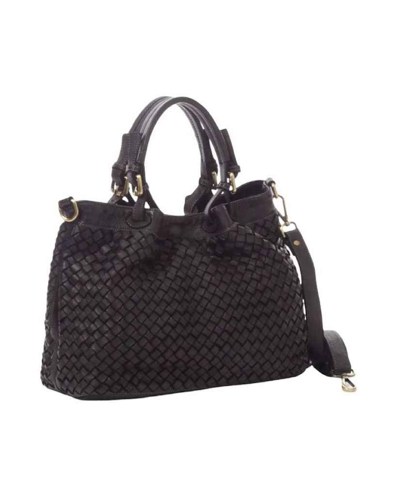 BZNA Bag Fina small Schwarz Italy Designer Damen Handtasche Schultertasche Tasche Shopper Neu