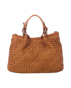 BZNA Bag Fina small Cognac Italy Designer Damen Handtasche Schultertasche Tasche Shopper Neu - B Z N A