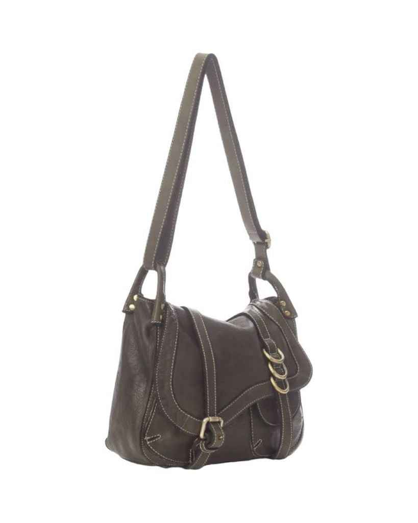 BZNA Bag Pauline Grün italy Designer Leder Schulter Ledertasche Umhänge Tasche