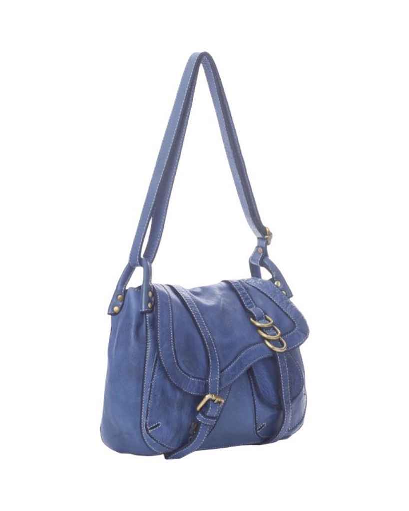 BZNA Bag Pauline Denim Blau italy Designer Leder Schulter Ledertasche Umhänge Tasche