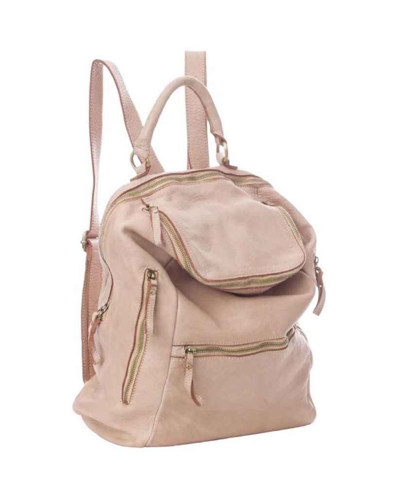 BZNA Bag Ben Rose Backpacker Designer Rucksack Leder Schultertasche