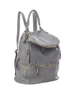 Lade das Bild in den Galerie-Viewer, BZNA Bag Ben Grau Backpacker Designer Rucksack Leder Schultertasche - B Z N A

