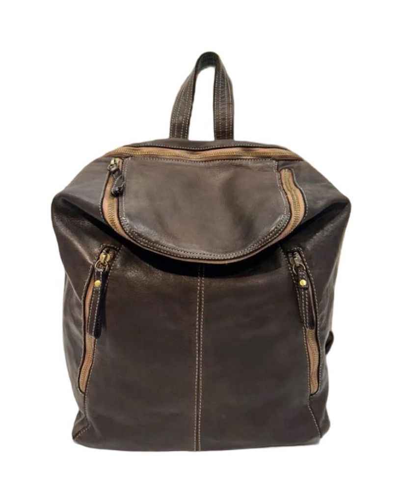 BZNA Bag Ben Braun Backpacker Designer Rucksack Leder Schultertasche