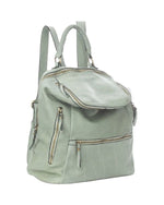 Lade das Bild in den Galerie-Viewer, BZNA Bag Ben Salvia Grün Backpacker Designer Rucksack Leder Schultertasche - B Z N A
